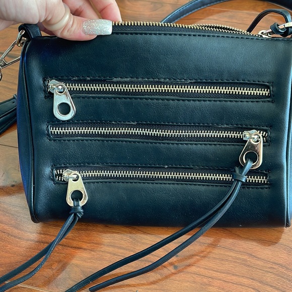 COPY - Black Vegan Leather Crossbody Bag Purse with Gold Hardware - Picture 15 of 15